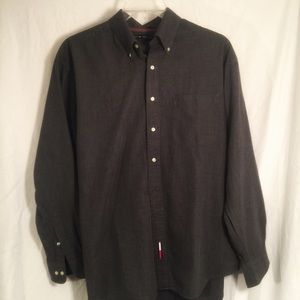 Tommy Hilfiger Gray Long Sleeve Shirt Mens Medium